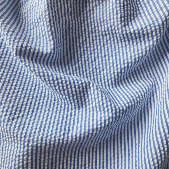 Vineyard Vine Indigo Top Blouse Blue Off Shoulder Striped Stretchy Size 16 - Picture 6 of 9